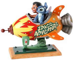 WDCC Disney Classics Lilo and Stitch Storefront Spaceship  Porcelain Figurine