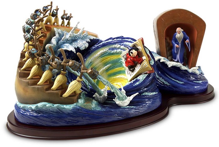 WDCC Disney Classics Fantasia Sorcerer Mickey Yen Sid Brooms Magical Maelstrom Porcelain Figurine