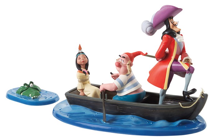 WDCC Captain Hook, Mr. Smee, Tiger Lily An Irresistible Lure
