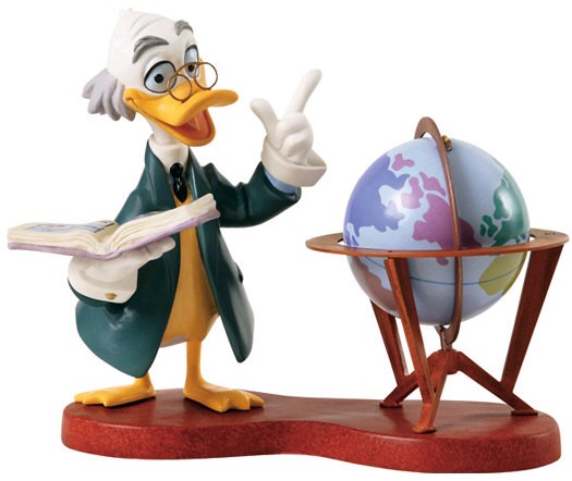 WDCC Disney Classics Ludwig Von Drake Didactic Duck Porcelain Figurine