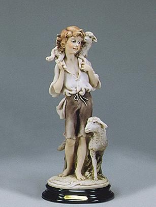 Giuseppe Armani Boy With Sheep 467C Open Edition Sculpture.