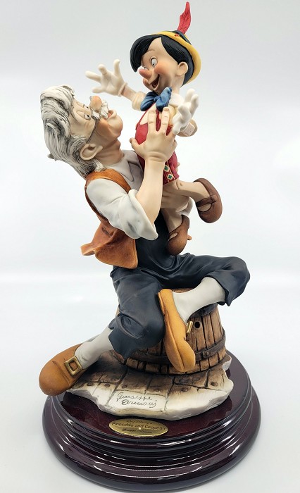 Giuseppe Armani Pinocchio And Gepetto - A Father's Love Artist Signed -  Open Box 490c. Limited Edition Sculpture.