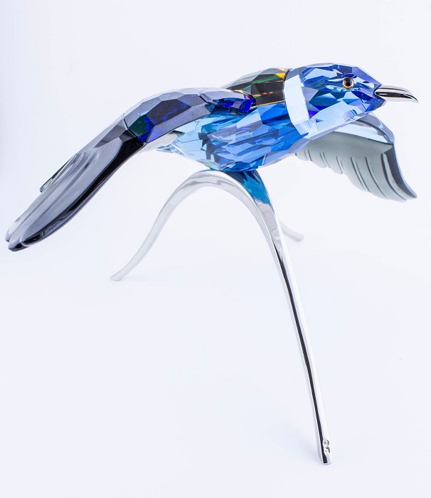 Swarovski Crystal Blue Roller, Paradise Bird, Turquoise Crystal