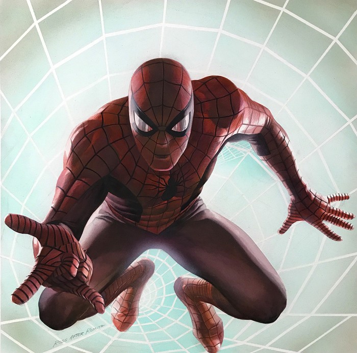 Alex Ross SPIDER MAN ROCKOMIC Fine Art Print on Paper Artist Proof Marvel  DC Comics Fine Art, spider man web of shadows tradução