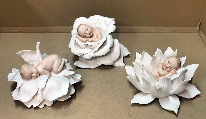 Matron Uitvoerder exegese Giuseppe Armani Baby and Flower Set ARPK20 Open Edition Sculpture.
