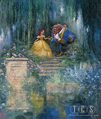 James Coleman For The Love Of Beauty Beauty And The Beast Giclee On Canvas Disney Fine Art