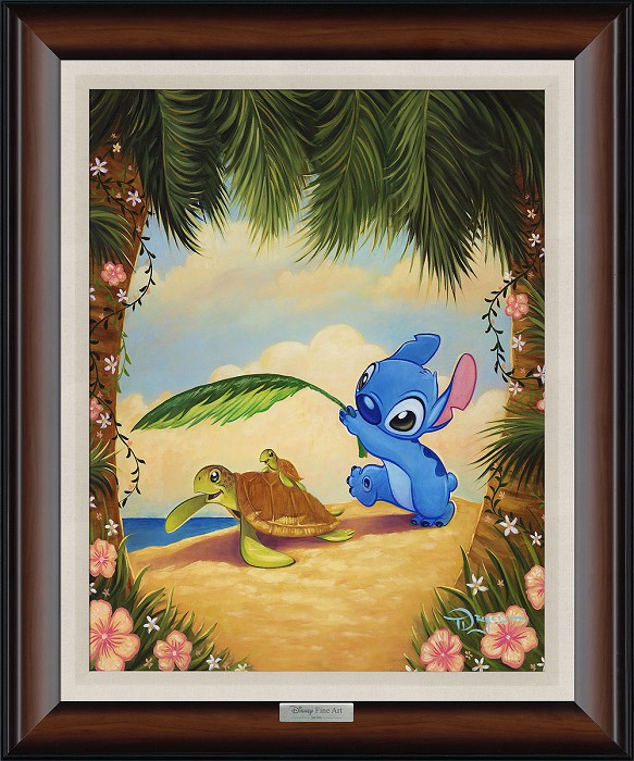 Tim Rogerson Mahalo Stitch From Lilo and Stitch Giclee On Canvas Disney  Fine Art