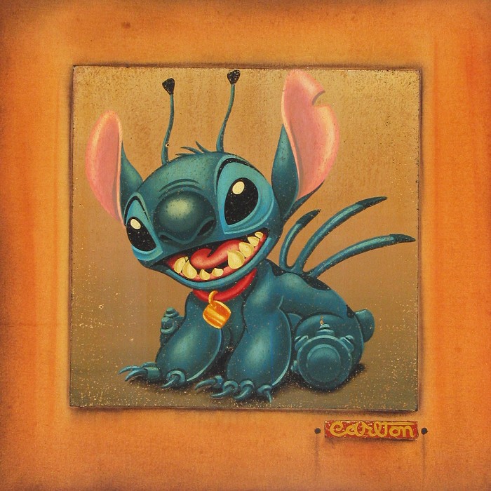 Tim Rogerson Stitch - From Disney Lilo and Stitch Giclee On Canvas