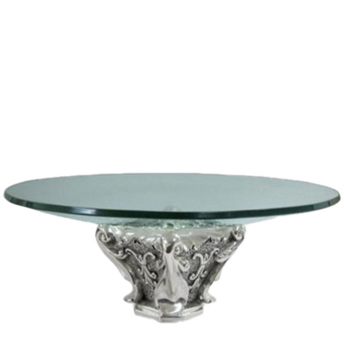 Dargenta Ionic Column Fruit Bowl Table Centerpiece