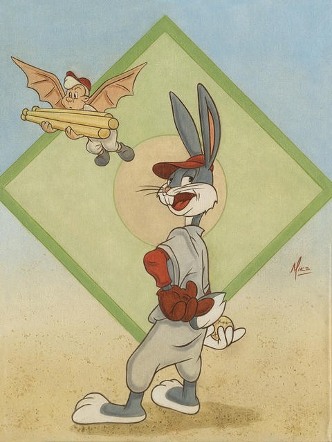 bugs bunny baseball game cartoon