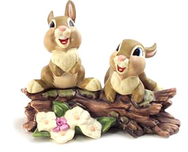 WDCC Disney Classics Bambi Thumper's Sisters Hello, Hello There Porcelain Figurine