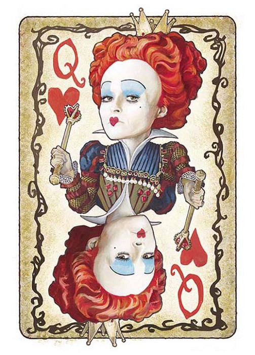 Mike Peraza Red Queen - From Disney Alice in Wonderland Water Color On ...