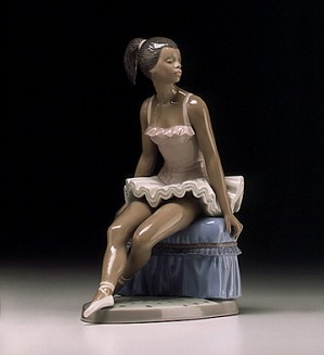 LLADRO Closing Scene Ballerina & Jester Figurine Sculpted by