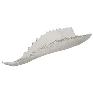 Lladro Agave Leaf Silver Fruit Bowl-DU47