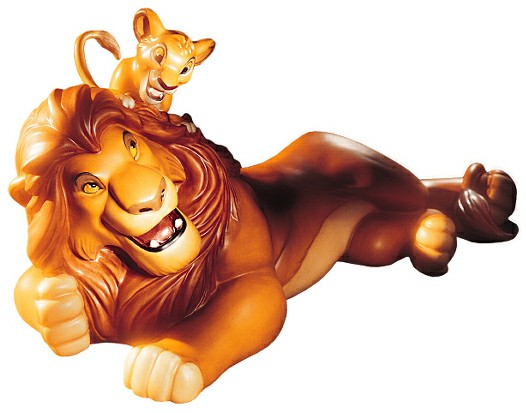 WDCC The Lion King Simba And Mufasa Pals Forever - 11k41085 From