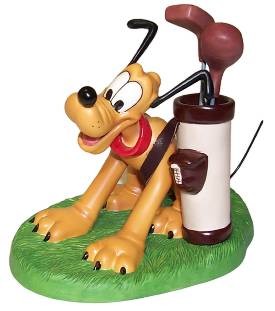 WDCC Disney Classics Canine Caddy Pluto A Golfer\'s Best Friend 11K41314  Porcelain Figurine