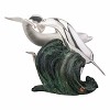 Silver Family of Dolphins Statue