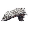 Silver Jaguar Statue on Branch