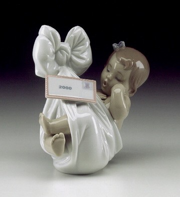 Lladro Heaven's Gift (girl-2000 Card) 7588. Porcelain Figurine
