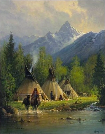 G Harvey - CAMP IN THE TETONS