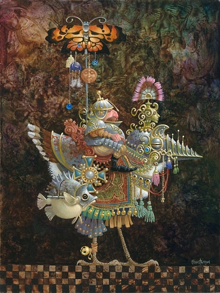 James Christensen - Butterfly Knight SMALLWORK CANVAS EDITION