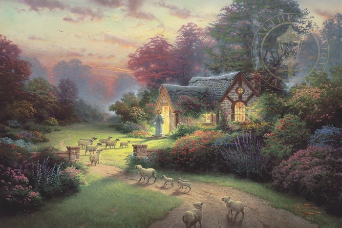 Thomas Kinkade - The Good Shepher's Cottage