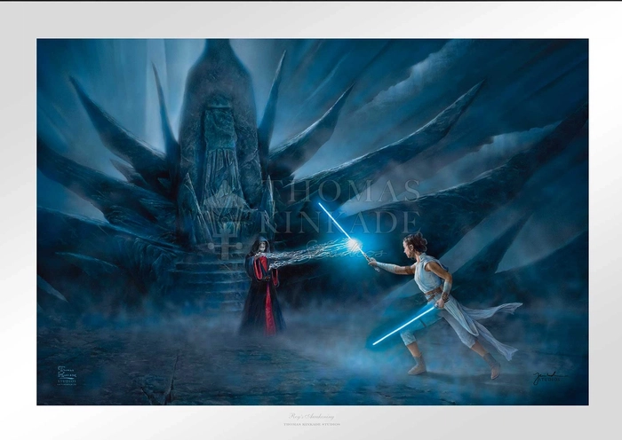 Thomas Kinkade - Rey's Awakening From Star Wars