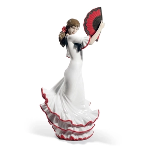 Lladro-Passion and Soul Flamenco Woman 60th Anniversary. Red