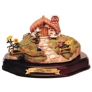 WDCC Disney Classics-Three Little Pigs Practical Pig Brick House