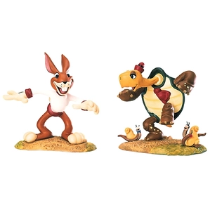 WDCC Disney Classics-The Tortoise And The Hare Max Hare & Toby Tortoise