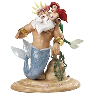 WDCC Disney Classics-King Triton & Ariel Morning, Daddy From The Little Mermaid