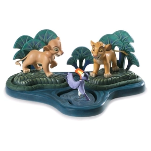 WDCC Disney Classics-The Lion King Simba Nala Zazu And Base