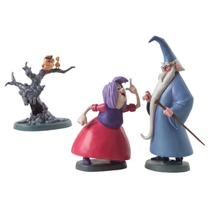 WDCC Disney Classics-The Sword In The Stone Merlin Archimedes Wart And Madam Mim