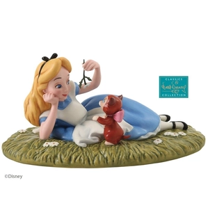 WDCC Disney Classics-Alice In Wonderland Alice And Dinah Riverbank Reverie