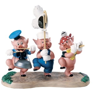 WDCC Disney Classics-Three Little Pigs Triumphant Trio