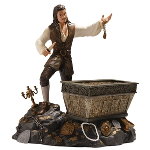 WDCC Disney Classics-Pirates Of The Caribbean Will Turner And Treasure Chest Bloodstained Bravado