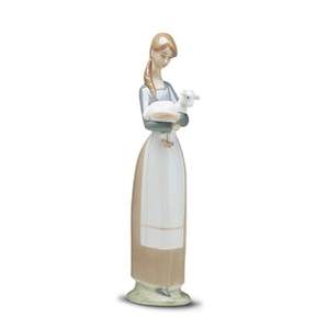 Lladro-Girl With Lamb 1969-01