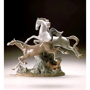 Lladro-Horses Galloping 1969-2000