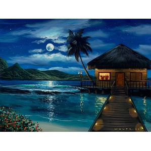 Walfrido Garcia-Moonlit Bungalow