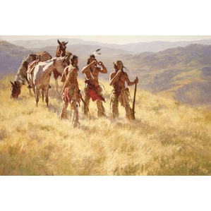 Howard Terpning-Dust of Many Pony Soldiers