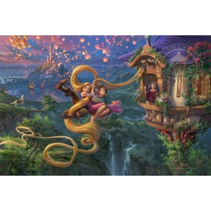 Thomas Kinkade Disney-Tangled Up in Love