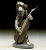 Lladro - Dog Playing Bass Fiddle