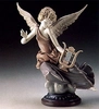 Lladro - Carefree Angel with Lyre