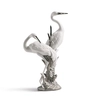 Lladro - Courting Cranes Silver Luster