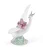 Lladro - Running Duck With Pink Orchid