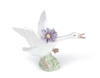 Lladro - Jumping Duck with Purple Dahlias