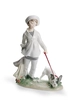 Lladro - Girl with French Bulldog