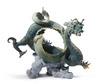 Lladro - Auspicious Dragon Sculpture Green