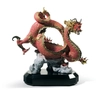 Lladro - Auspicious Dragon Sculpture Red