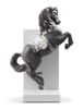 Lladro - Horse on Pirouette Silver Lustre